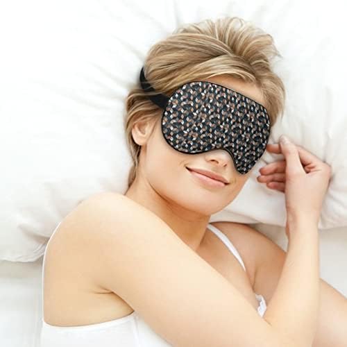 Bakır Mermer Beton Küpleri Uyku Körü Körüne Maskesi Sevimli göz bandı Komik Gece Kapağı Ayarlanabilir Kayış ile Kadınlar