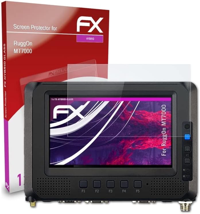 atFoliX Plastik Cam koruyucu film ile Uyumlu RuggOn MT7000 Cam Koruyucu, 9H Hibrid Cam FX Cam Ekran Koruyucu Plastik