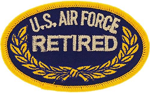 Amerika Birleşik Devletleri Hava Kuvvetleri USAF Emekli Oval işlemeli Yama, Ütüyle Yapışan