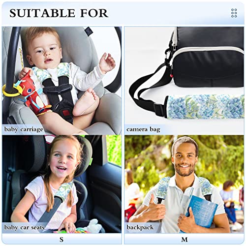Ortanca Çiçek Araba Koltuğu Askı Kapakları Bebek Çocuklar için 2 ADET Araba Koltuğu Sapanlar Omuz Yastık Pedleri Koruyucu