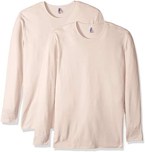 Marky G Giyim Erkek Uzun Kollu Termal (2'li Paket) Karışımlı Tişörtler, Kum, X-Small