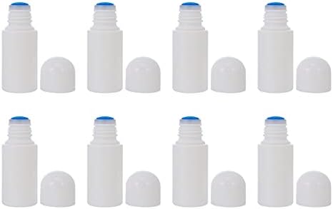 Sıvılar için Lurrose Küçük Şişeler 8 adet Boş 50 ml Şişe Sıvı Liniment Sünger Kafa Aplikatör Dağıtıcı Doldurulabilir Cilt