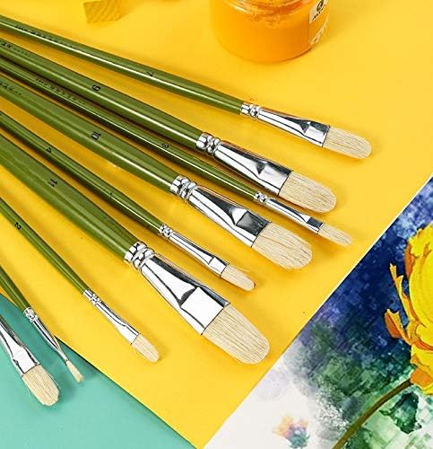 JRDHGRK 6 adet/ takım, Sanatçı Yağlıboya Fırçaları Dil Tepe Boyama Fırça Seti Çizim Sanat Malzemeleri