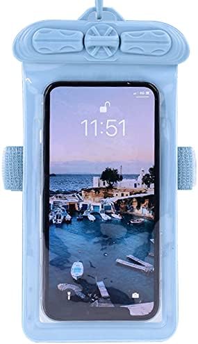 Vaxson telefon kılıfı ile Uyumlu Wieppo S6 Lite Su Geçirmez Kılıfı Kuru Çanta [Ekran Koruyucu Film ] Mavi