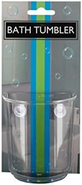 Kole İthalatı HH512-96 3.125x2x3. 5 inç. Vantuzlu Banyo Bardağı, 96'lı Paket