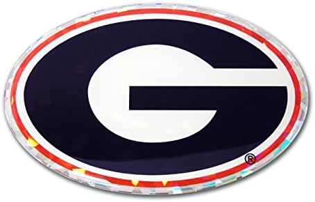 Elektroplate Georgia Bulldogs Renkli NCAA Yansıtıcı 3D Çıkartma Kubbeli Etiket Amblemi