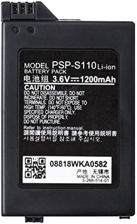 hiçbir logo 1200mAh 3.6 V Lityum İyon şarj edilebilir pil Paketi Değiştirme için Sony PSP 2000/3000 PSP-S110 Konsolu