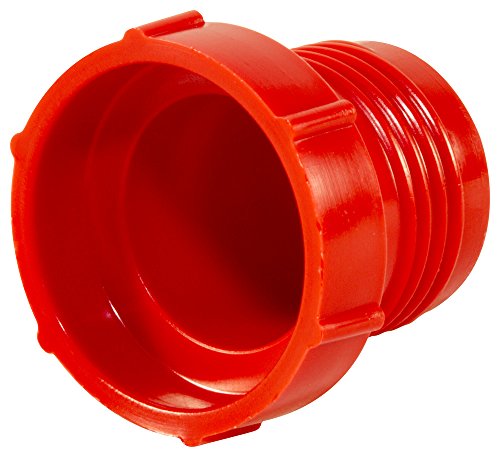 Alevlendi JIC Bağlantı Parçaları için Plastik Dişli Tapa Kapakları. PD-240, PE-HD, Fiş Dişi Boyutu 1-7 / 8-12, Kırmızı (100'lü