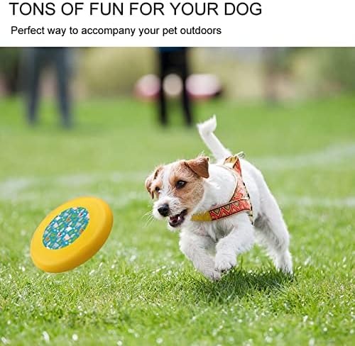 Lama Kaktüs Desen Yuvarlak Köpek Uçan Disk Oyuncaklar Eğitim Spor yiyecek kasesi