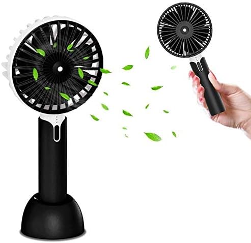 BREWİX el tipi Mini Masa Fanı Mini El Fanı, Pille Çalışan Kişisel Taşınabilir Fan, USB Şarj Edilebilir Fan, Ayarlanabilir