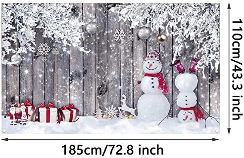 Noel Zemin Fotoğrafçılık için, kumaş Ahşap Arka Plan Kış Kardan Adam Fotoğraf Backdrop Merry Christmas Fotoğraf Arka Plan