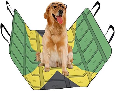 ENEVOTX Köpek Koltuğu Kapağı Özel Klavye Bilgisayar El-Boyalı Baskı Oluşturmak Köpekler için Araba Koltuğu Kapakları 100