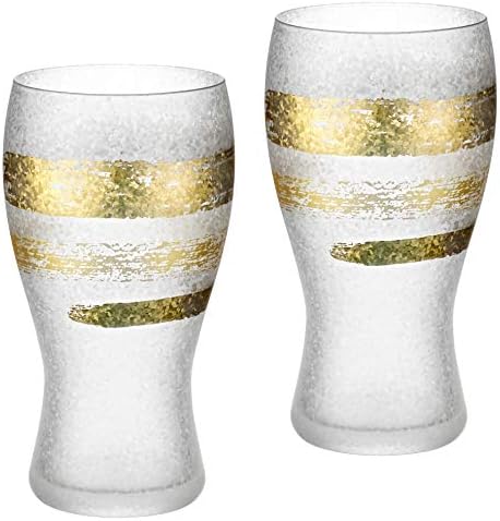 Aderia S-6294 bira bardağı Çift Set, 12.8 oz (380 ml), Premium Nippon Tadı, Bira Stein, bira bardağı, Japonya'da yapılan,