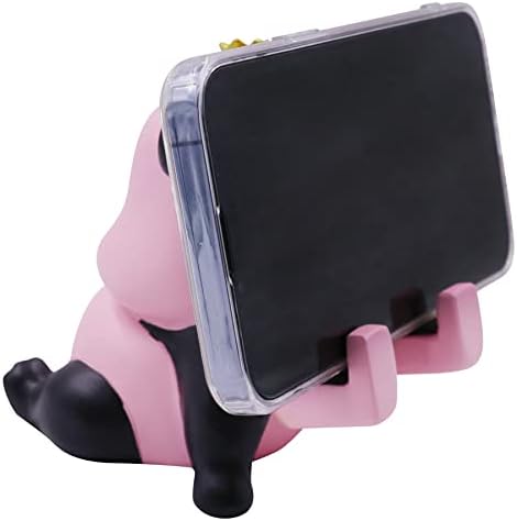 Panda Kawaii telefon standı Masası, Ayarlanabilir Akıllı Telefonlar ve Tabletler ile Uyumlu, Reçine Ev Dekor Süsler