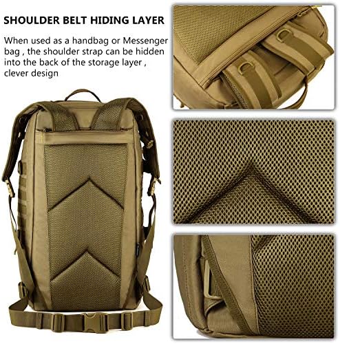 Koruyucu Artı Taktik seyahat sırt çantası 60L Askeri MOLLE Spor Çantası (yağmur kılıfı ve Yama Dahil)