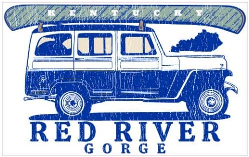 ABD Özel Çıkartmalar Red River Gorge Kentucky Sticker 6 İnç