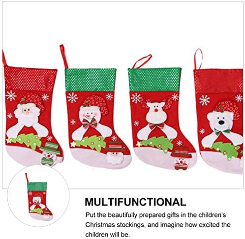ABOOFAN Noel Çorap saklama çantası Asılı Dekorasyon Kardan Adam Asılı Çorap Şeker Ambalaj Poşetleri ikram çantaları Kolye