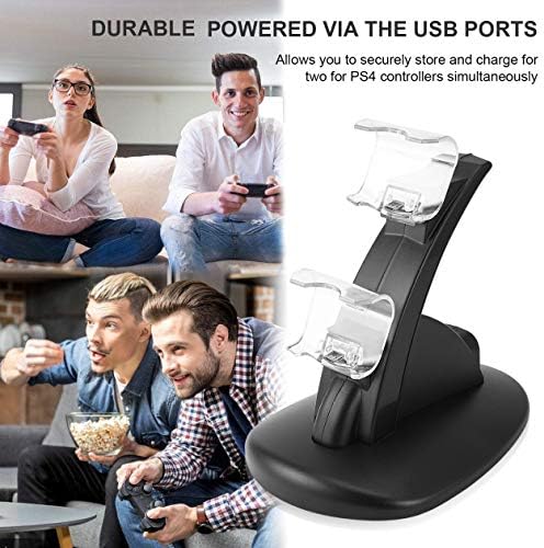 Dua USB şarj soketi Kiti şarj doku Standı Cradle PS4 Konsol Denetleyici Play Station Oyun Pedi USB kablosu