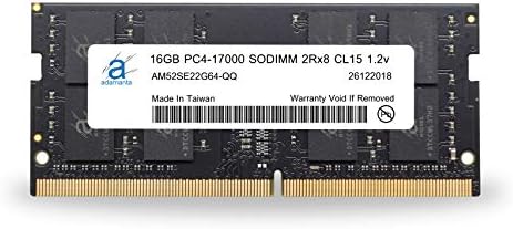 Adamanta 32 GB (2x16 gb) uyumlu Asus ROG, Acer Aspire, Acer Nitro, Acer Predator DDR4 2133 MHz PC4-17000 SODIMM 2Rx8 CL15