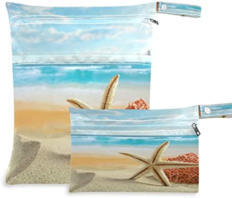 xigua tropikal plaj bez bebek bezi için su geçirmez ıslak çanta Yıkanabilir kullanımlık ıslak kuru çanta Seyahat, plaj, havuz,