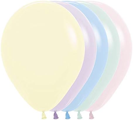 5 İnç Pastel Çeşitli Sempertex Lateks Balonlar (100)
