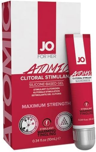 JO Atomik Klitoral Jel-ısınma-Uyarıcı (Silikon Bazlı) 0.34 floz / 10 mL