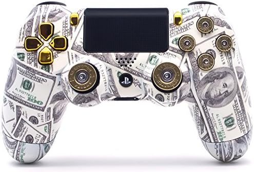 Sony PS4 DualShock 4 PlayStation 4 Kablosuz Denetleyici - Özel Para Konuşur Tasarım Gerçek 9mm Mermi Düğmeleri ve Av Tüfeği