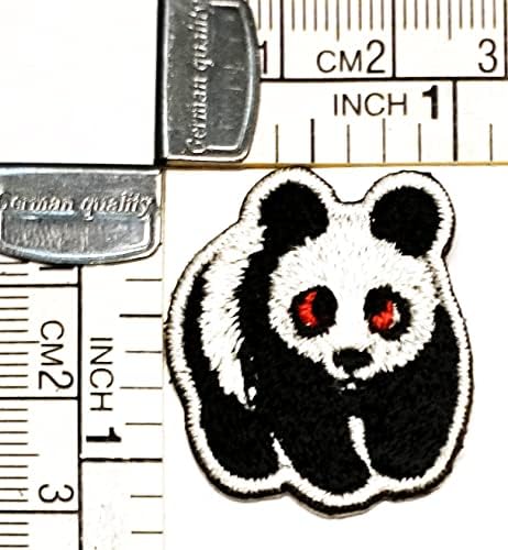 Kleenplus 2 adet. Mini Panda Yama İşlemeli Rozet Demir On Dikmek Amblemi Ceketler Kot Pantolon Sırt Çantaları giysi etiketi