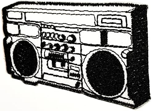 Kleenplus 3 adet. Güzel Radyo Yama Radyo Kaset Çalar Karikatür İşlemeli Aplike Zanaat El Yapımı Bebek Çocuk Kız kadın kıyafetleri