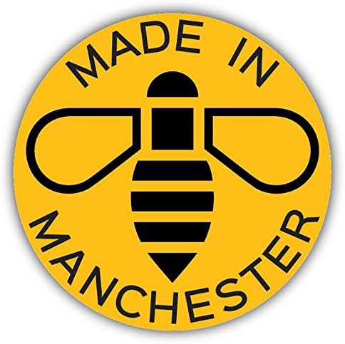 Zirni yapılan Manchester Arı Sticker Çıkartma Tasarım