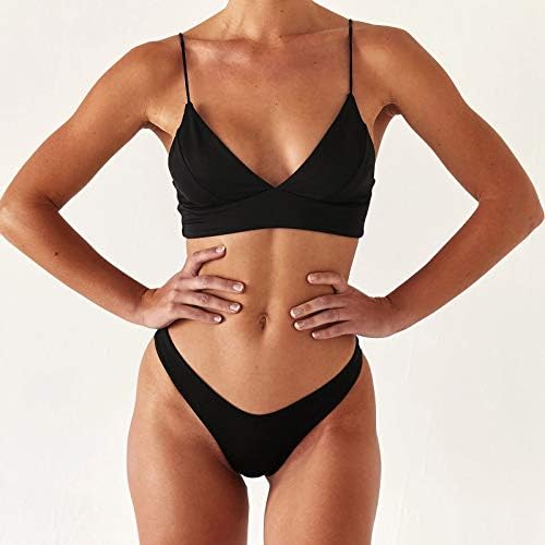 Msaıkrıc Kadın Mayo Karın Kontrol Üçgen Sutyen Şort Kız Strappy Criss Çapraz Bandaj Beachwear Kravat Boya bikini seti