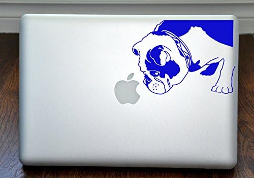 13 Dizüstü bilgisayar için ingiliz Bulldog mavi Çıkartma