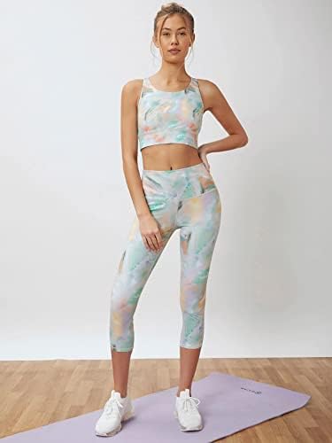 Kadınlar için XİNGMAİ Egzersiz Setleri Batik Yoga Spor Seti (Renk: Çok Renkli, Boyut: Orta)