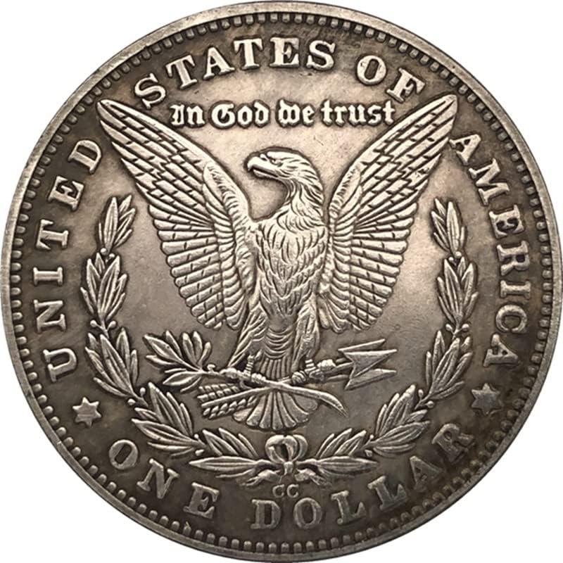 QİNGFENG 38mm Antik Gümüş Dolar Sikke Amerikan Morgan Serseri Sikke 1878CC Zanaat 148