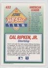 1992 Skor 433 Cal Ripken Jr. Baltimore Orioles Beyzbol Kartı OLARAK