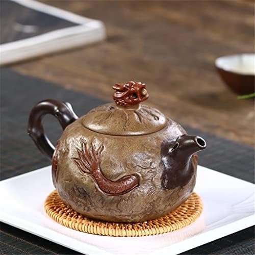 IRDFWH Xishi demlik porselen demlik mor kum demlik ev tek pot demlik el boyalı çay seti