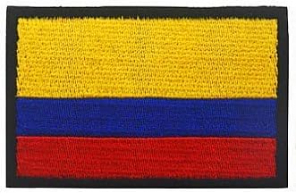 Kolombiya Bayrağı Yama Askeri Kanca Döngü Taktikleri Moral İşlemeli Yama
