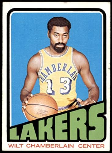 1972 Topps 1 Wilt Chamberlain Los Angeles Lakers (Basketbol Kartı) VG/ESKİ Lakers Kansas