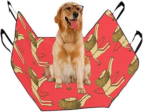 ENEVOTX Köpek Koltuğu Kapağı Özel Hula Hoop Tasarım Stil Sevimli Karikatür Baskı Köpekler için Araba Koltuğu Kapakları 100