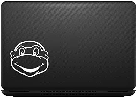 Maskeli Kaplumbağa Karikatür Sticker Çıkartma Dizüstü Araba Dizüstü 5.5 (Beyaz)