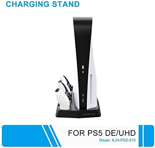 JKDZYD şarj standı Soğutma Fanı ile 3 USB Hub Şarj Portu soğutucu kolu Şarj Cihazı PS5 Oyun Aksesuarları
