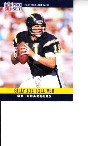 1990 Pro Set 282 Billy Joe Tolliver Futbol Kartı