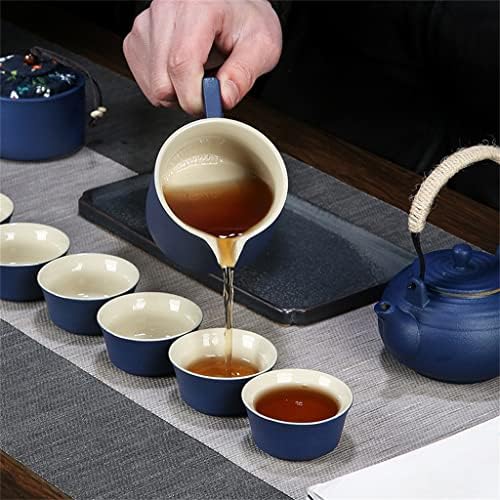GENİGW Kung Fu Çay Seti Ev Seramik Demlik Çay Fincanı Ofis Demlik Çay Seti