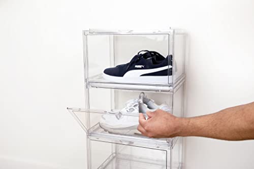 Ayakkabı Vitrini, İstiflenebilir Plastik Spor Ayakkabı Kutusu Konteyneri, Ayakkabı Kutusu, Şeffaf Plastik İstiflenebilir,