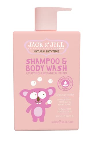 Jack N ' Jill Natural Bathtime Şampuan ve Vücut Yıkama-Bebek Sabunu ve Şampuanı, Dermatolojik Olarak Test Edilmiş, Renkli
