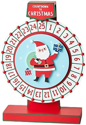 DEKIKA Zarif Noel Dekoratif Hediyeler, Noel Geri Sayım Takvimi Noel Geri Sayımına Kadar Ahşap Santa Advent Takvimi Günleri