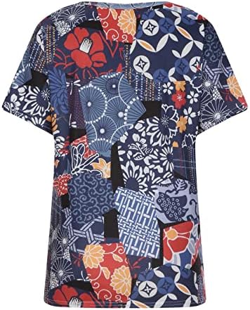 Yaz Sonbahar Üst Bayan Kısa Kollu 2023 Giyim Y2K Derin V Boyun Pamuk Grafik Brunch Üst Gömlek Bayanlar için SW SW