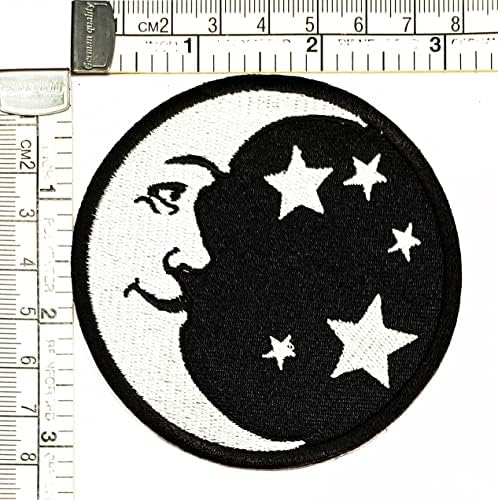 Kleenplus Sevimli Ay ve Yıldız Yama Karikatür Çocuk Çocuk İşlemeli Aplike Zanaat El Yapımı Bebek Çocuk Kız kadın kıyafetleri