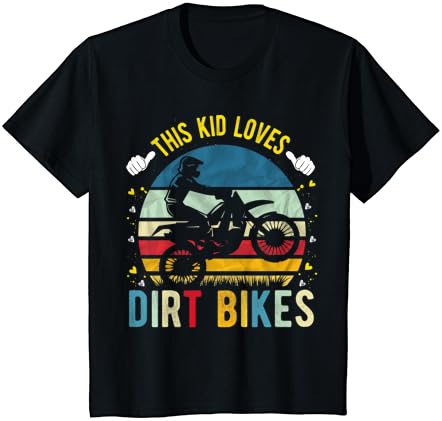Çocuklar Bu Çocuk Seviyor Kir Bisiklet Motokros Kir Bisiklet T-Shirt