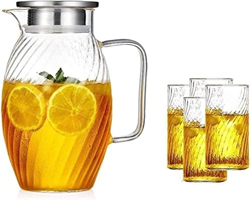 HaveFun su ısıtıcısı çaydanlık su ısıtıcısı çaydanlık kapaklı cam kupa Sürahi Yeniden kullanılabilir buz demlik kahve suyu